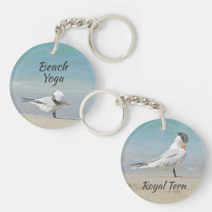 Porte-clefs Royal Tern Yoga Poses Beach Yoga