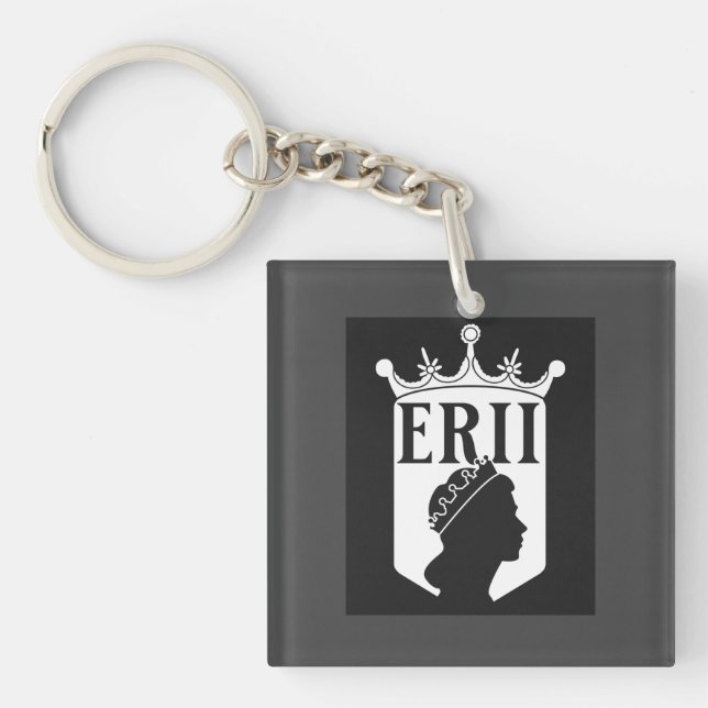 Porte-clefs Royaume-Uni Royaume-Uni Monarque Queen Crown E R I (Devant)