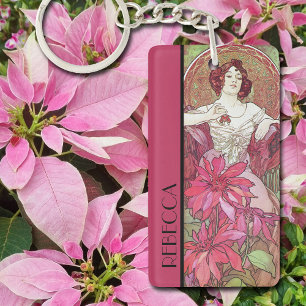 Porte-clefs Ruby des pierres précieuses d'Alphonse Mucha