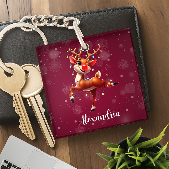 Porte-clefs Rudolph Le Nez Rouge Noël (Créateur téléchargé)