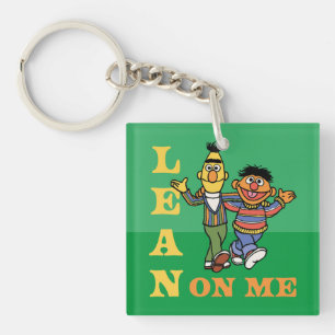 Porte-clefs Rue Sésame   Bert & Ernie Lean sur moi