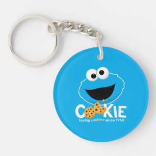 Porte-clefs Rue Sésame Cookie Monster Lookies