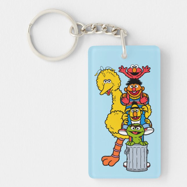 Porte-clefs Rue Sésame | Pose Pals Street Sesame (Devant)