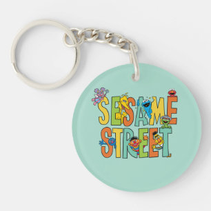 Porte-clefs Rue Sésame Sesame Street Type Pals