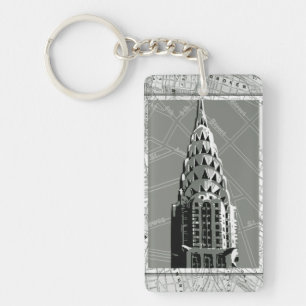 Porte-clefs Rues de New York avec l'Empire State Building