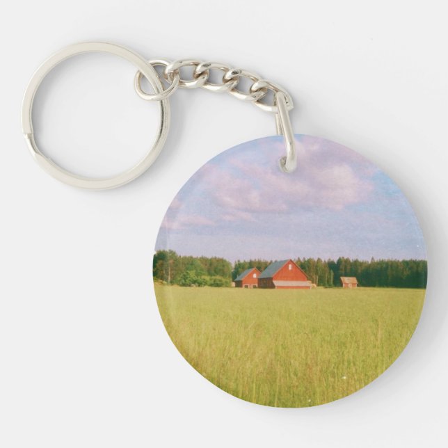 Porte-clefs Rustic summer field, Helsingia, Sweden (Devant)