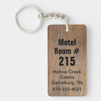 Porte-clefs Rustic Wood Look Hôtel Numéro de chambre Porte - c