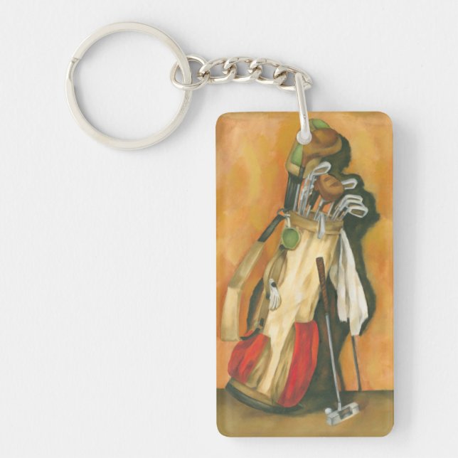 Porte-clefs Sac de golf avec gant par Jennifer Goldberger (Devant)