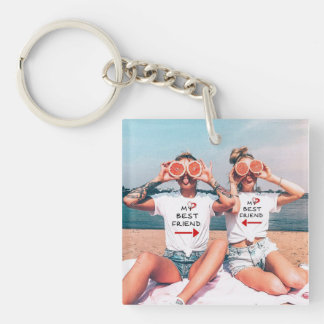 Porte-clefs Sac fourre-tout personnalisé avec photo d'amitié