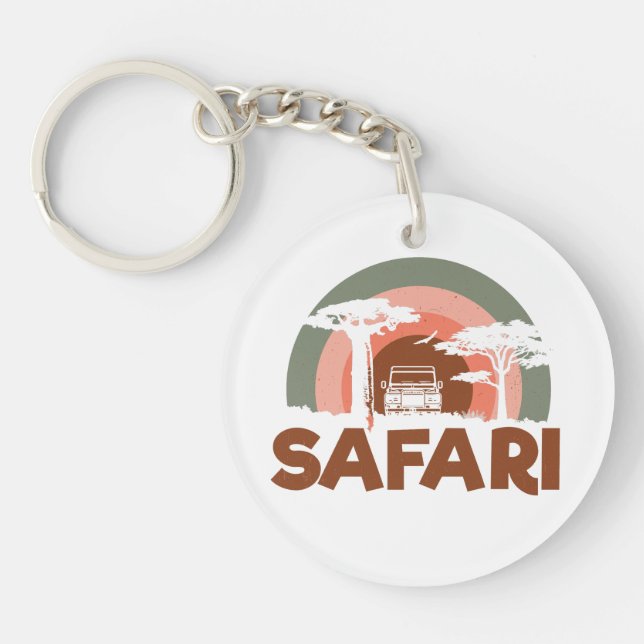 Porte-clefs Safari Afrique Thème (Devant)