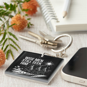 Porte-clefs Sages Cherchent Encore Lui Noël Chrétien Jésus