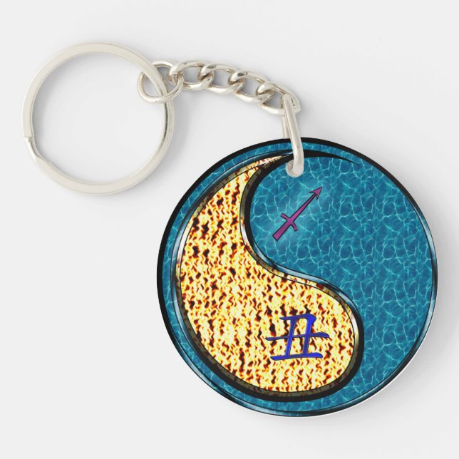 Porte-clefs Sagittaire et Ox d'eau (Devant)