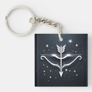 Porte-clefs Sagittaire mystique Symbole du zodiaque