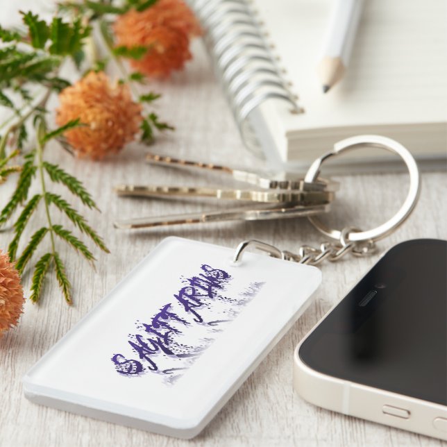 Porte-clefs Sagittaire -Réflexion (Devant droit)