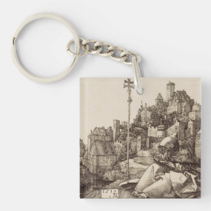 Porte-clefs Saint Antoine lisant par Albrecht Dürer