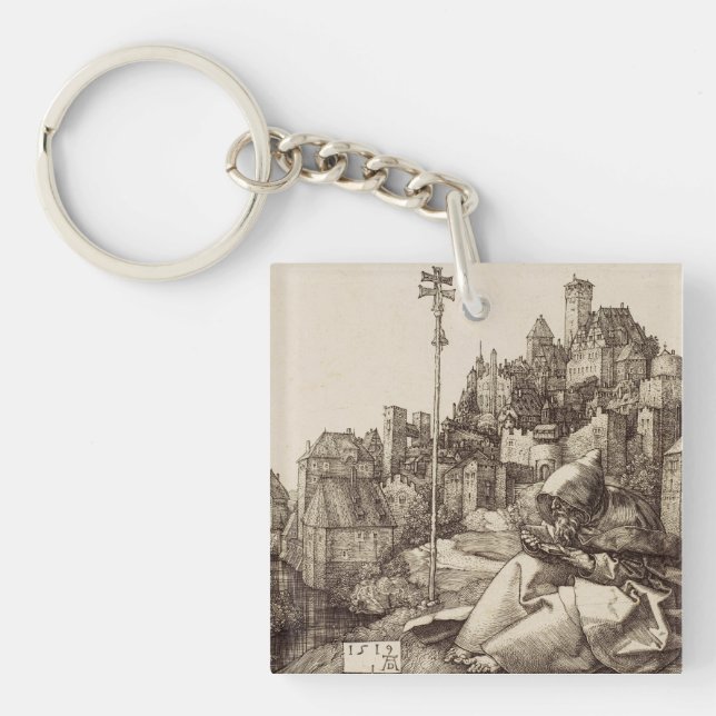 Porte-clefs Saint Antoine lisant par Albrecht Dürer (Devant)