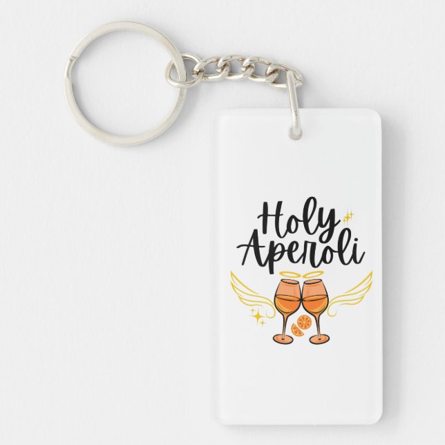 Porte-clefs Saint Aperoli Drôle Tendance Aperol Spritz Déclara (Devant)