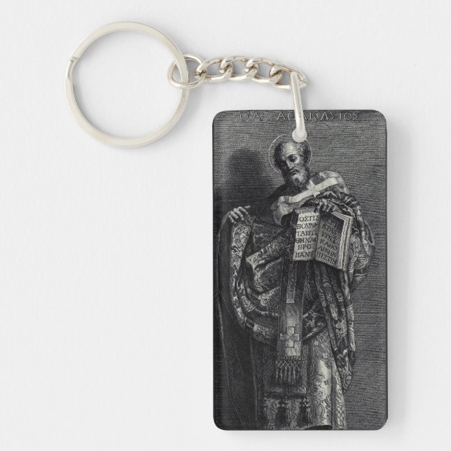 Porte-clefs Saint Athanase d'Alexandrie Art Graphique (Devant)