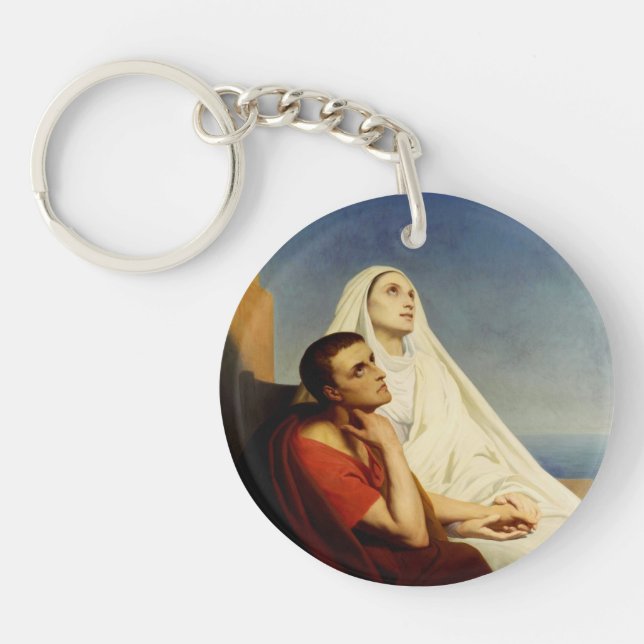 Porte-clefs Saint Augustin et Sainte Monique (Devant)