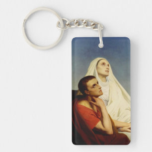 Porte-clefs Saint Augustin et Sainte Monique