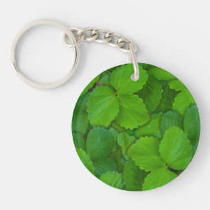 Porte-clefs Saint Basil Tulsi Green Mint Feuilles