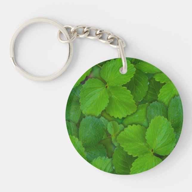 Porte-clefs Saint Basil Tulsi Green Mint Feuilles (Devant)