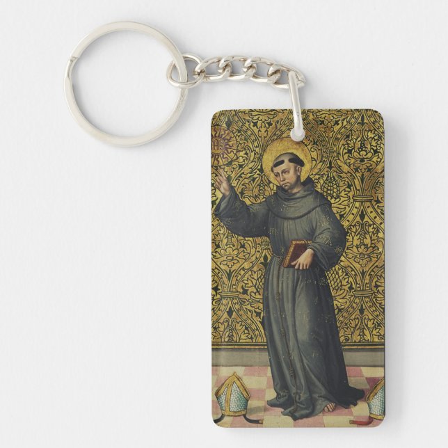 Porte-clefs Saint Bernardin de Sienne Art de style Renaissance (Devant)