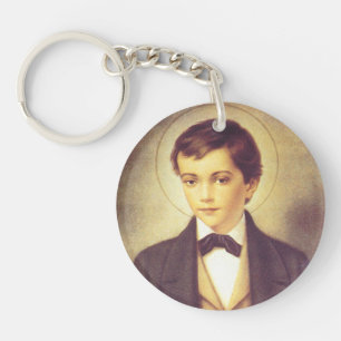 Porte-clefs Saint Dominic Savio étudiant de John Bosco