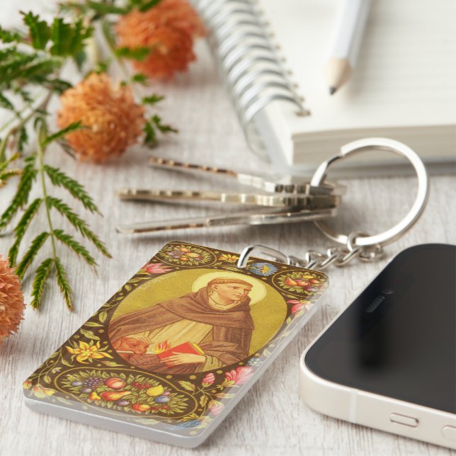 Porte-clefs Saint Dominique de Guzman (PL 02) (Devant droit)