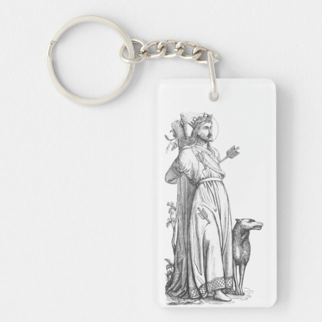 Porte-clefs Saint Edmund le Martyr Roi des Angles de l'Est (Devant)
