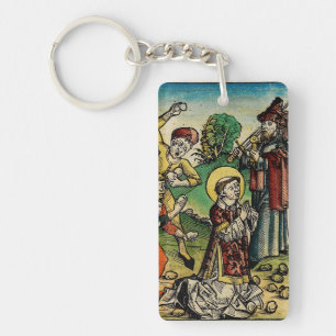 Porte-clefs Saint Étienne le Protomartyr Iconographie d'art fi