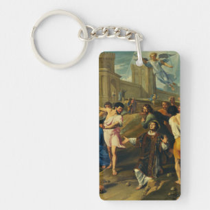 Porte-clefs Saint Étienne le Protomartyr Iconographie d'art fi