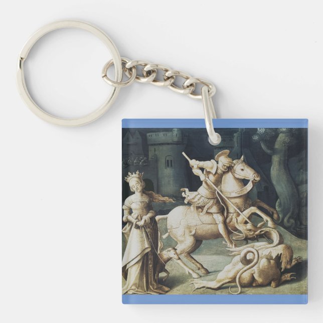 Porte-clefs Saint Georges et le Dragon Grand Martyr (Devant)