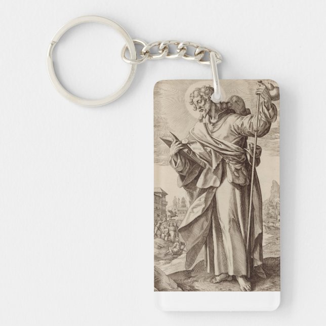 Porte-clefs Saint Jacques le Majeur un des Douze Apôtres (Devant)