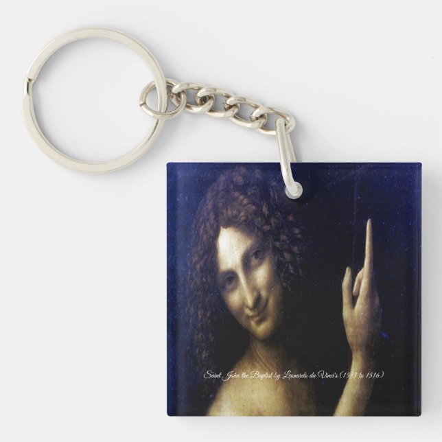 Porte-clefs Saint Jean Baptiste par Léonard de Vinci (Devant)
