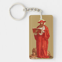 Saint Jérôme, cardinal avec Lion (P 004)