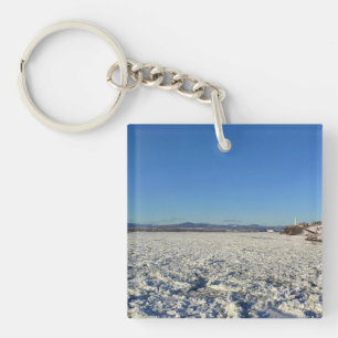 Porte-clefs Saint-Laurent en hiver, Québec, Canada