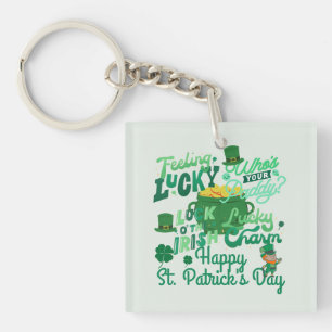 Porte-clefs Saint Patrick's Day Irlandais Shamrock de la chanc