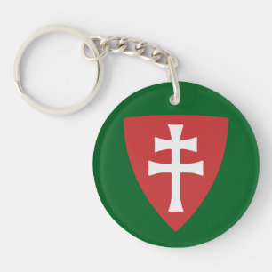 Porte-clefs saint stephen croix hongroise symbole hongrie roi