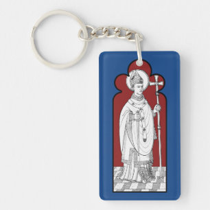 Porte-clefs Saint Thomas Becket tenant une épée (M 033)