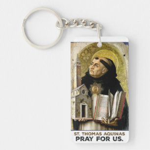 Porte-clefs Saint Thomas d'Aquin Priez pour nous