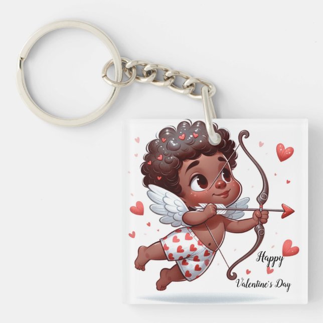 Porte-clefs Saint-Valentin de Cupidon (Devant)