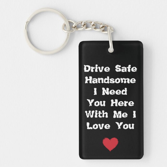 Porte-clefs Saint-Valentin - Jour des cadeaux Conduite Porte - (Devant)