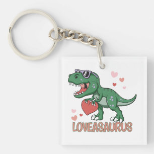 Porte-clefs Saint-Valentin Loveasaurus