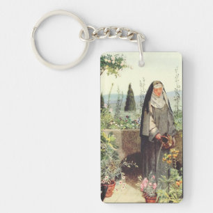 Porte-clefs Sainte Claire d'Assise : Patronne de la télévision