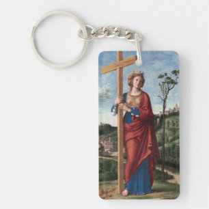 Porte-clefs Sainte Hélène avec la Vraie Croix Art sacré