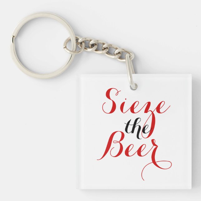 Porte-clefs Saisissez la tournée de bière (Devant)