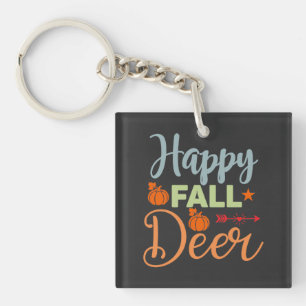 Porte-clefs Saison Automne Happy Fall Deer