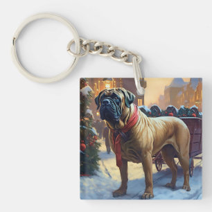 Porte-clefs Saison de Noël de Bullmastiff