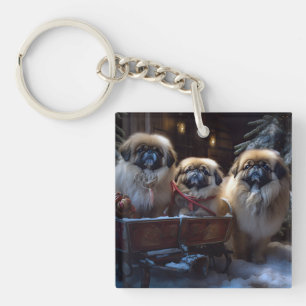 Porte-clefs Saison des fêtes de Noël de Pékin